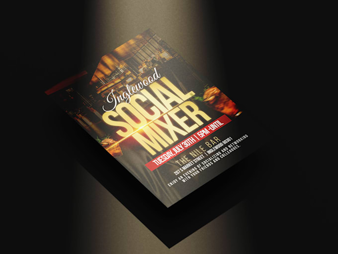 design a professional corporate event flyer