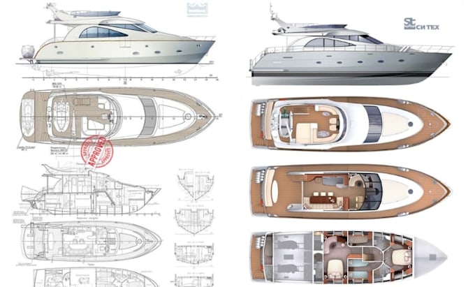 create luxury yacht design with 3d modeling and performance optimization