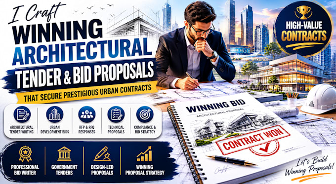 write winning architectural tender, bid proposal and urban development contract
