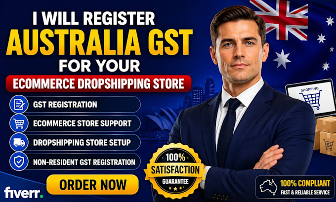 register australia gst for your ecommerce dropshipping store