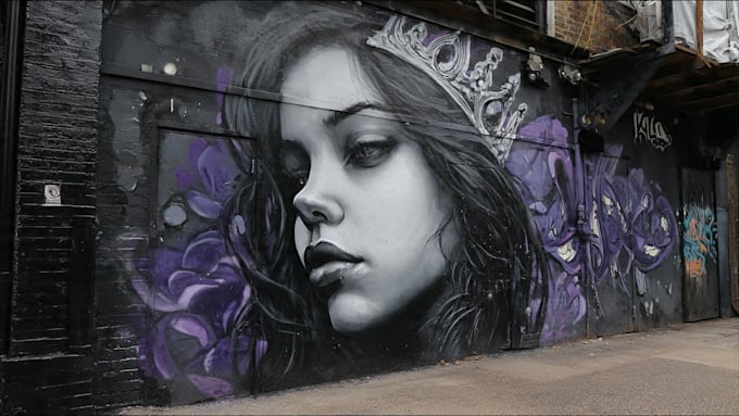 design unique graffiti murals and wall art for you