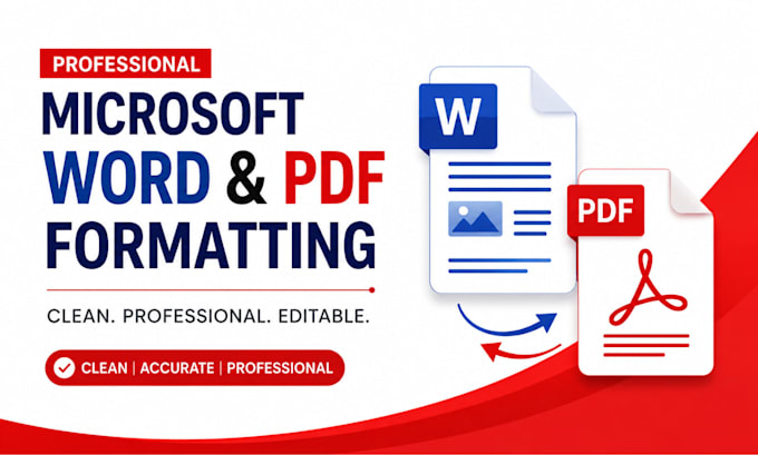 fix microsoft word and PDF document formatting, layout and errors professionally