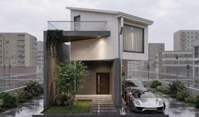 create realistic exterior architectural renderings