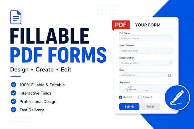 create fillable pdf form editable pdf form design forms setup digital signature