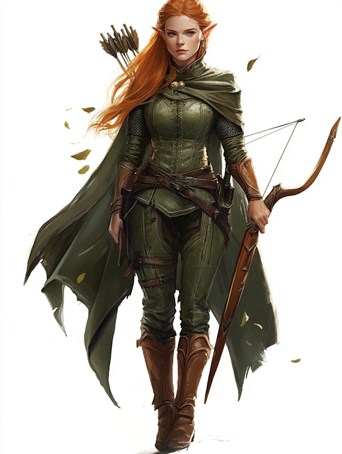 fantasy dnd character illustration