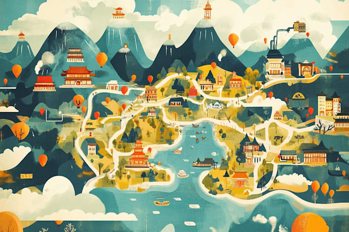 do vector map illustration and event map