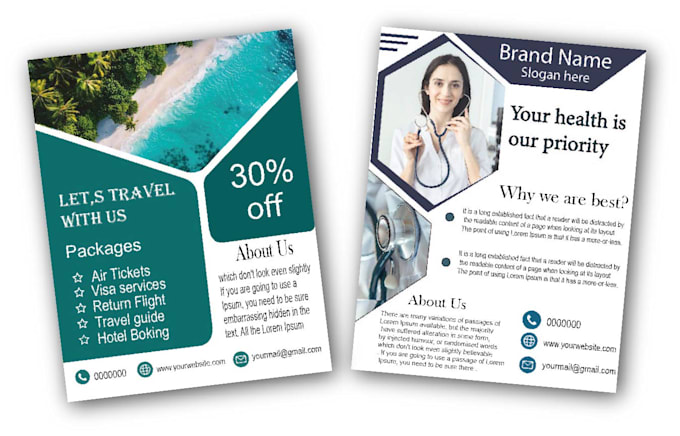 do professional invoice flyer letterhead design