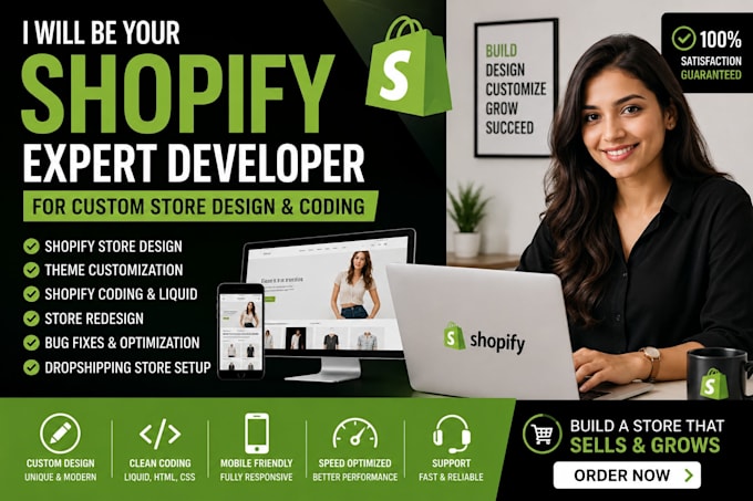 be your shopify expert developer for custom store design and coding