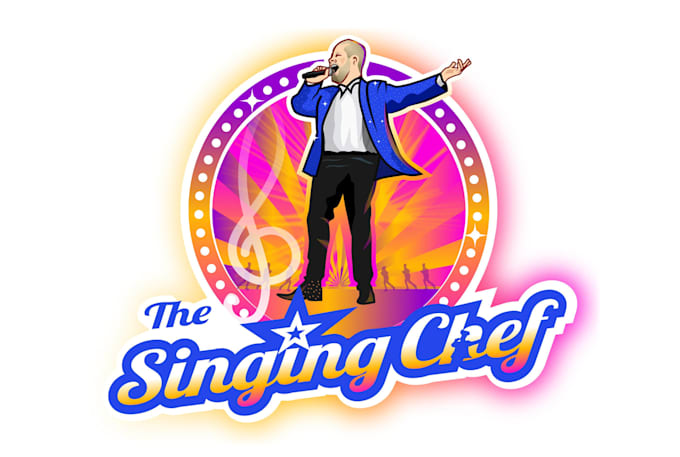 create a high quality singer logo for your music career