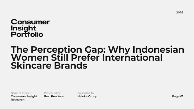 do market research and consumer insight report for your business