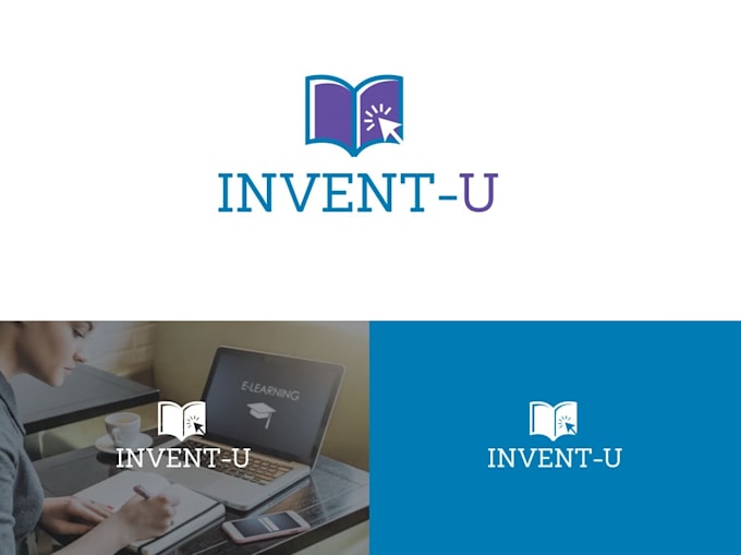 create a custom university logo with academic excellence