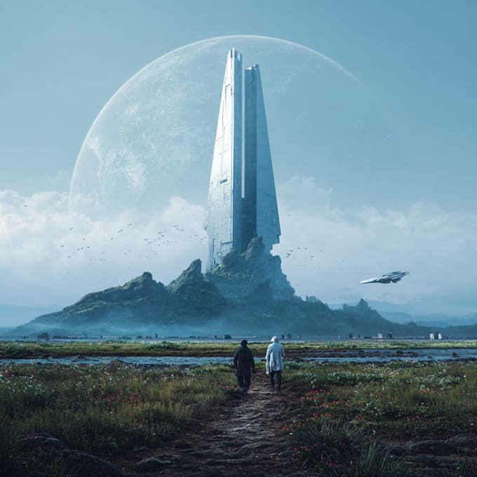 create sci fi illustration for you