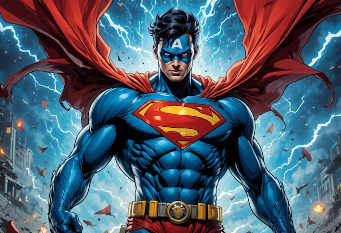 create fantasy and superhero comic art