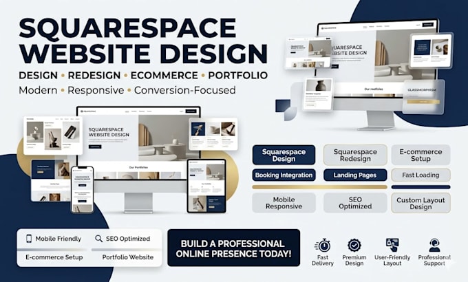 create squarespace website design redesign squarespace website development