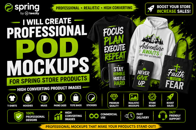 create realistic pod mockups that boost spring sales