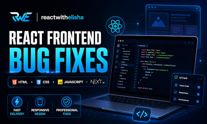 fix HTML CSS javascript and react frontend bugs