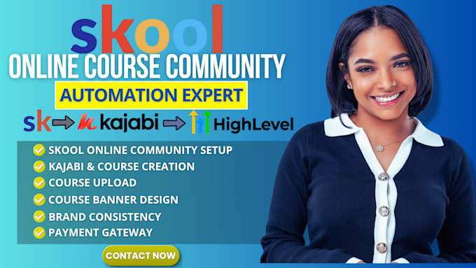 setup skool online community, skool course creation, skool community manager