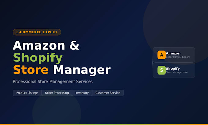 manage your e commerce store on amazon and shopify