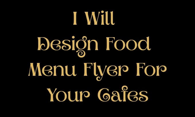 design a professional cafe menu flyer