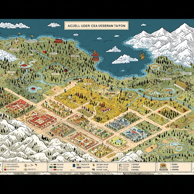 create space exploration map illustration sci fi galaxy art