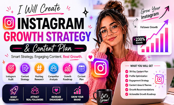 create an instagram growth strategy and content plan