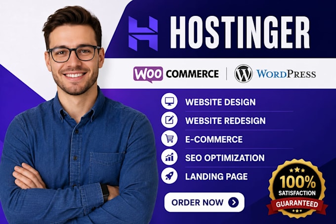 design hostinger website wordpress website or redesign hostinger website