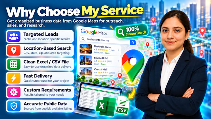 do google maps scrapping for you