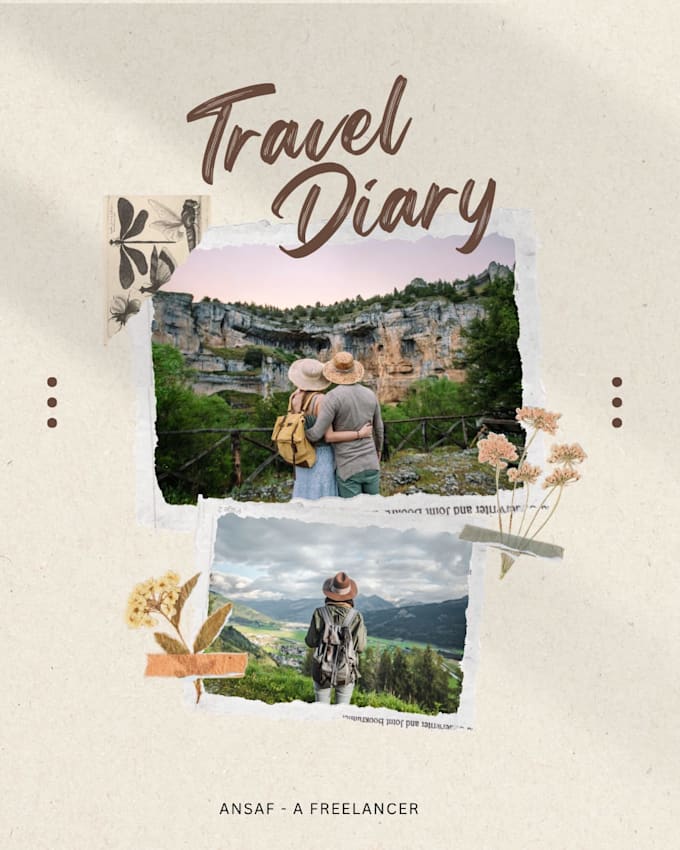 create a book or diary cover page for you