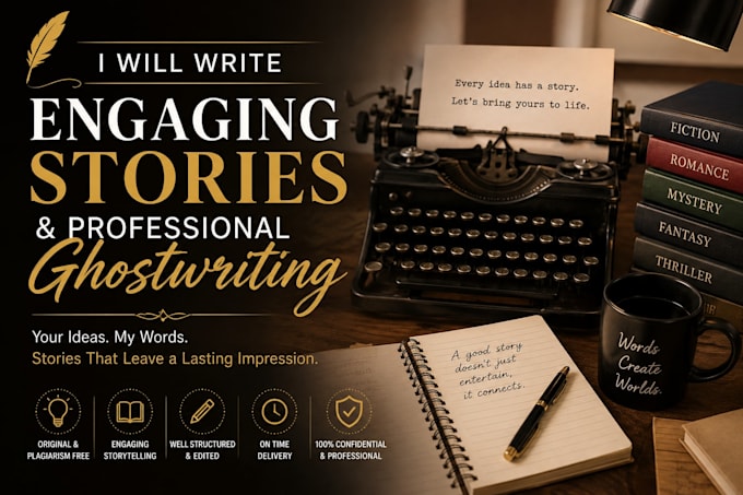 write engaging stories and professional ghostwritten content