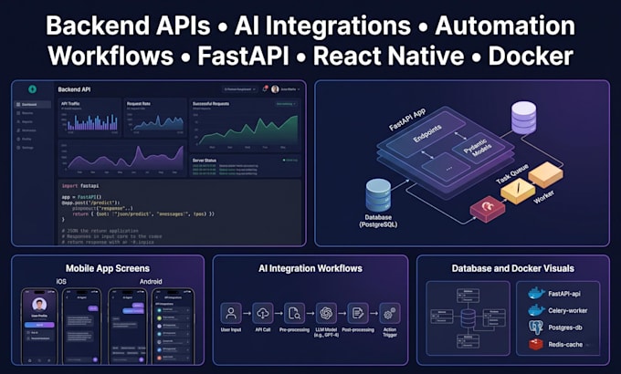 build fastapi backend apis and python web applications