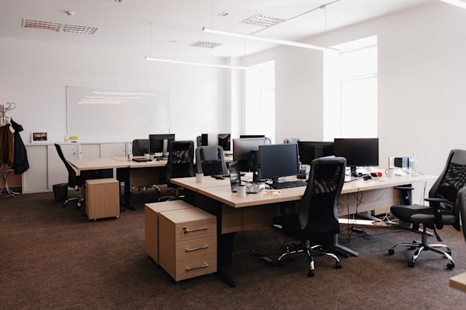 create professional 3d office interior backgrounds using ai