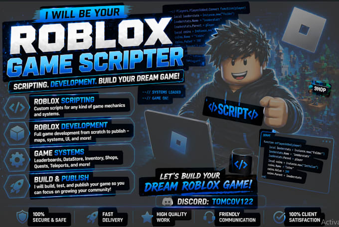 style roblox game scripter roblox development scripting, roblox lua scripter
