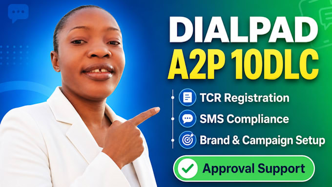 setup diapad a2p 10dlc tcr registration and SMS compliance