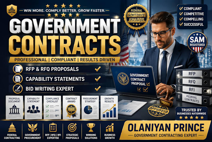 write winning government contract bids, rfps, rfqs, capability statements