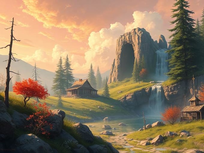 paint an environmental concept art