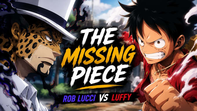 design high CTR anime youtube thumbnails