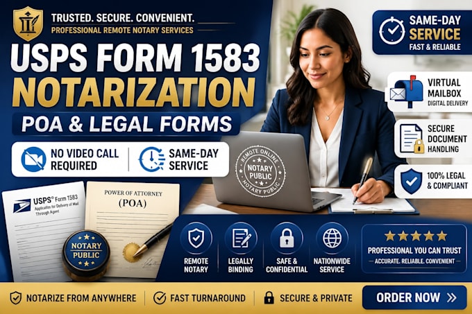notarize usps form 1583 online now same day public notary