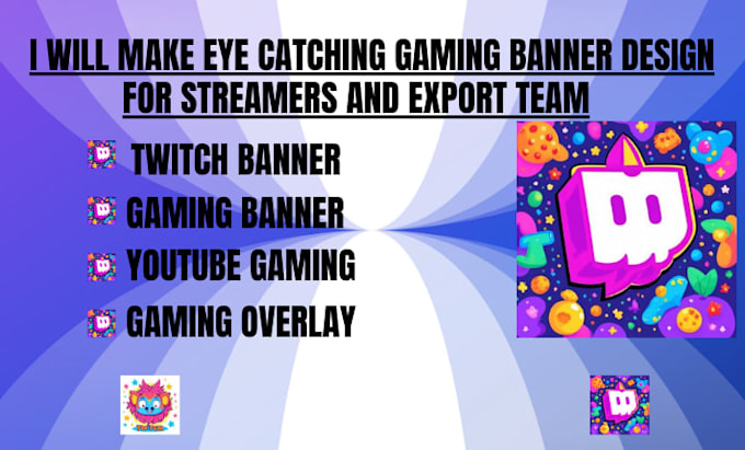 make eye catching gaming banner designs for streamers