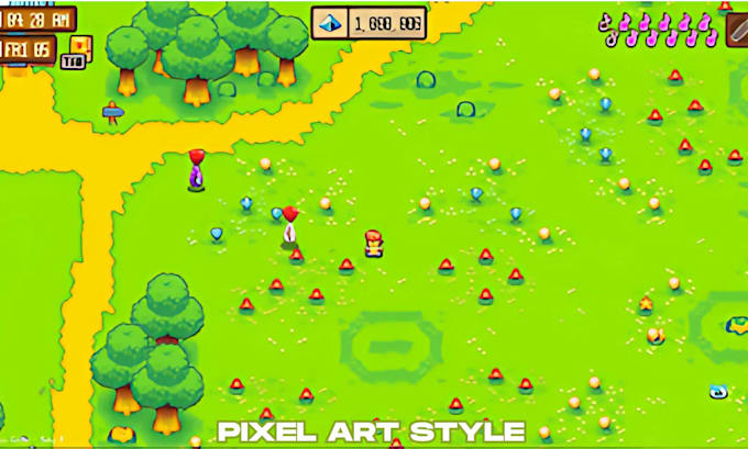 pixel art tileset 2d top down tile map rpg game background assets sprite sheet