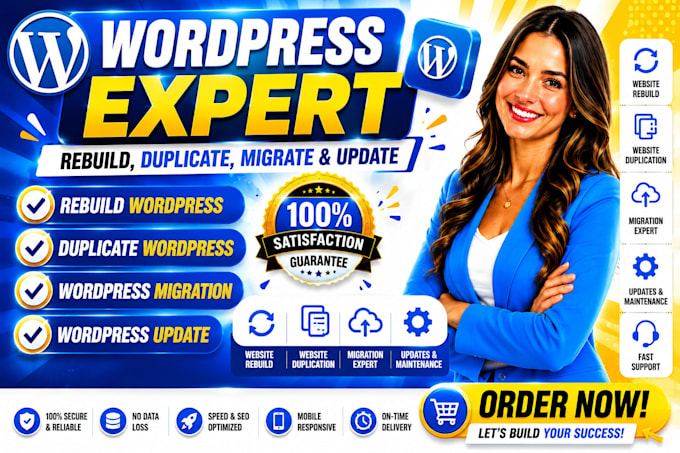 rebuild wordpress, duplicate wordpress website, wordpress migration and update