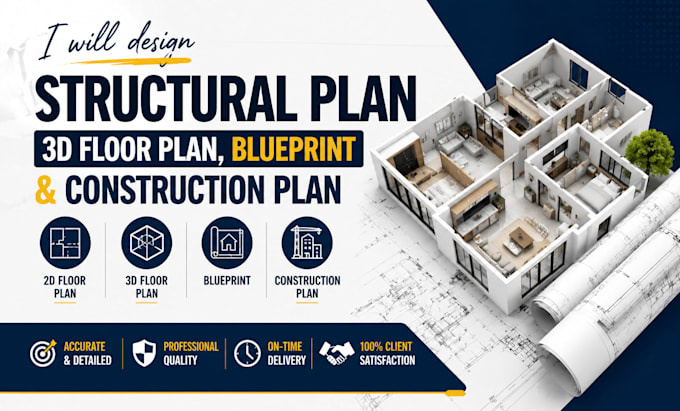 illustrate structural plan, 3d floor plan, blueprint, and construction drawing