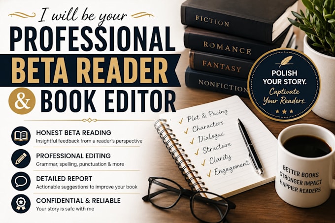 your professional beta reader and book editor