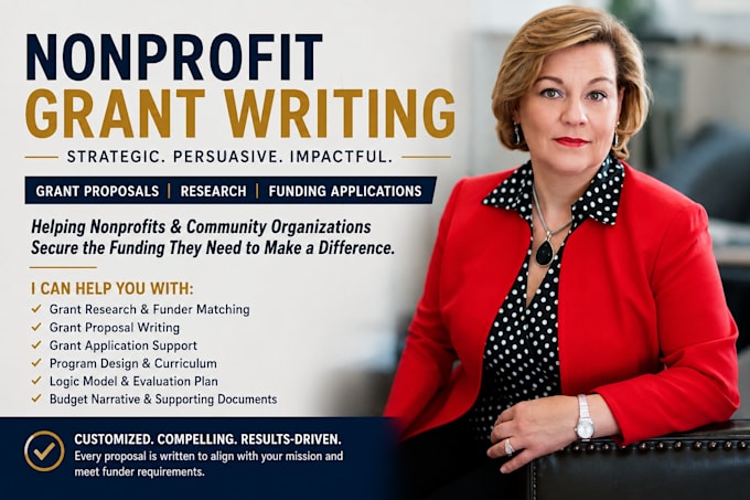 write grant proposals for nonprofits and community organizations