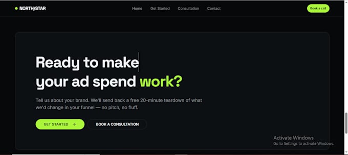 develop and create a website