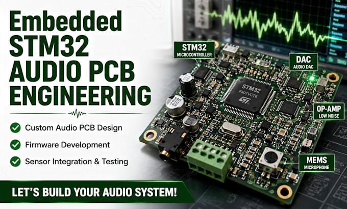 audio pcb design with stm32 sd dac op amps class d amplifiers mems microphones