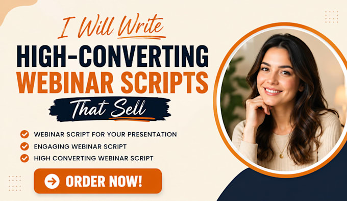 write webinar script for your presentation, high converting webinar script