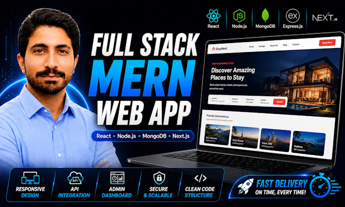 build your full stack mern web app with react and node js