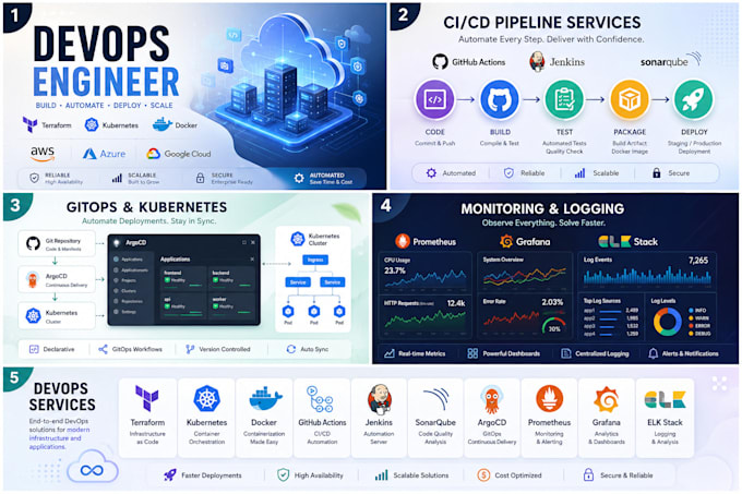 be your devops engineer for docker, kubernetes, terraform, AWS and azure