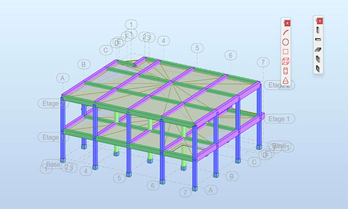do professional 3d structural modeling in etabs and robot