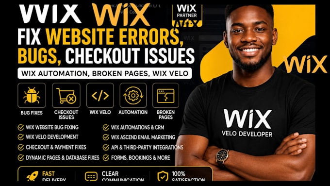 fix wix website errors bugs checkout issues wix automation broken wix velo